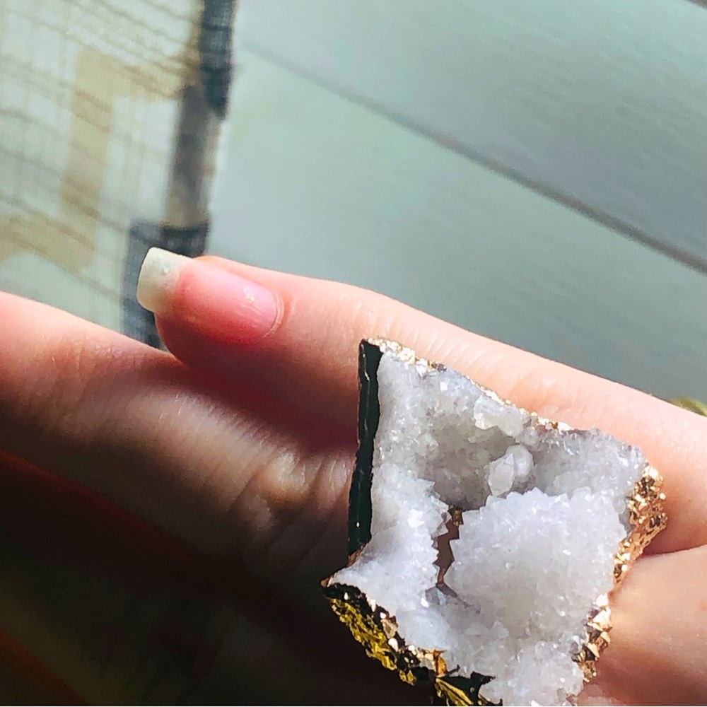 🌟GEODE ROSE GOLD RING🌟3 for $30